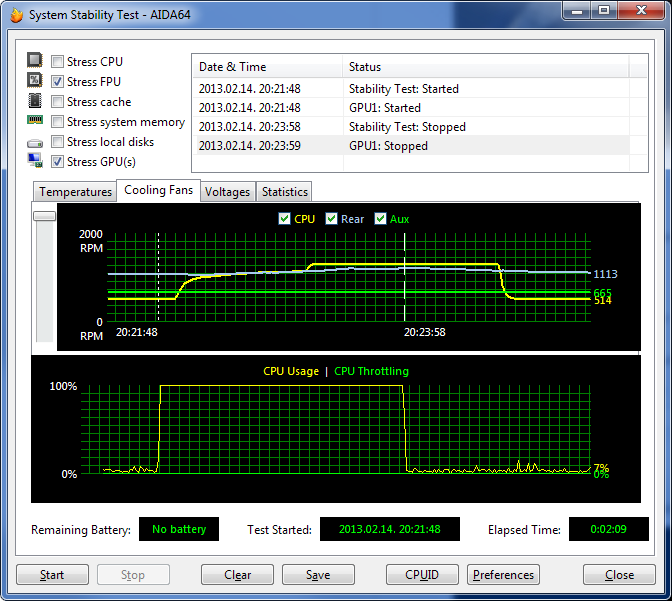 System Stability Test
